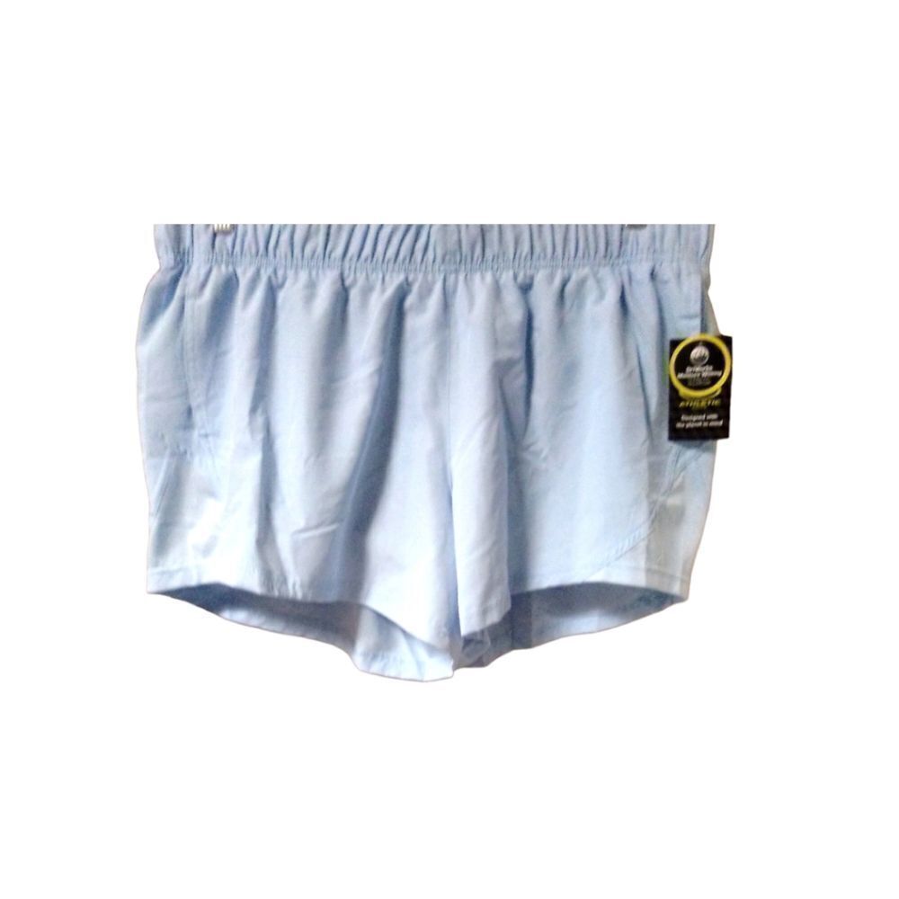 Athletic Works XXL (20) Light Blue Stretchy Running Shorts With Pockets NWT